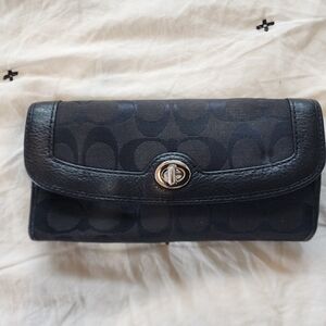 Coach Black Signature Clutch